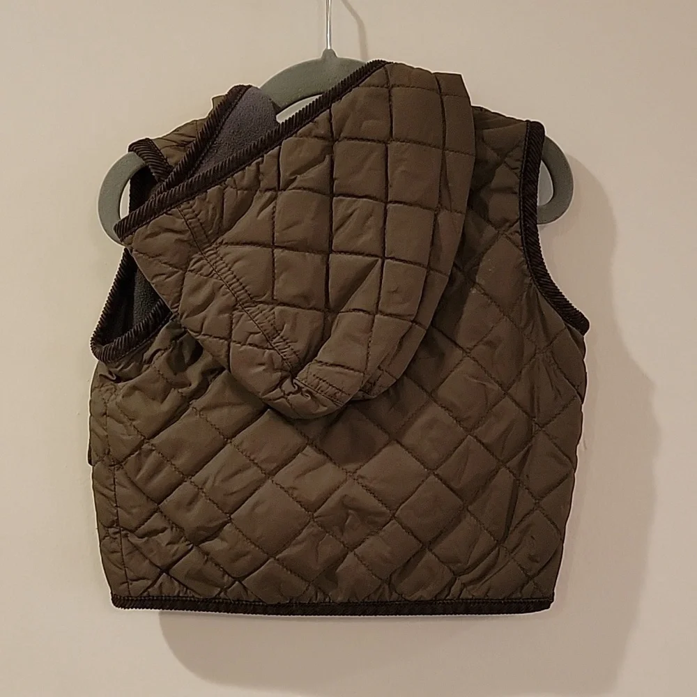 Baby Gap Puffer Vest with hood Size 6-12 months Fall Winter Jacket